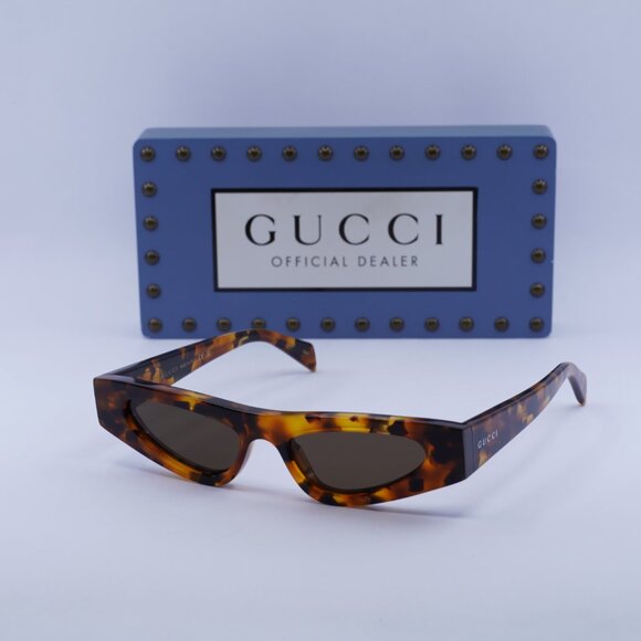 Gucci GG1779S 004 Cat Eye Sunglasses - Brown Havana/Brown main image 11